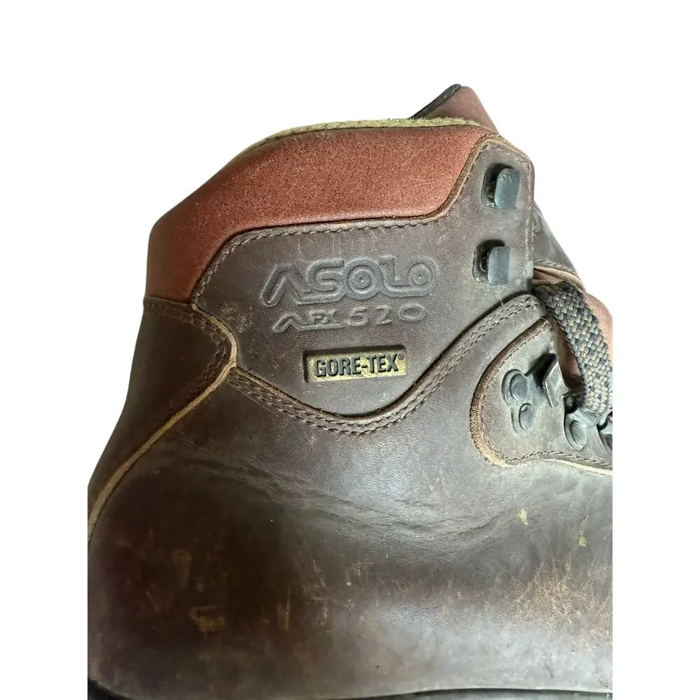 Vintage Asolo AFX 520 Gore-Tex Leather Hiking Boots Vibram Men’s EU 40